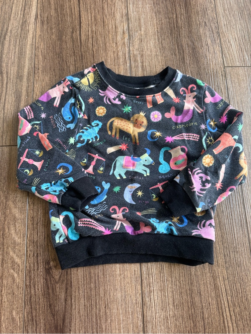 Little Sleepies astrology symbols sweatshirt 18-24 months